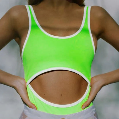 JuliaFashion - Sleeveless Backless Fashion Summer Bodysuits