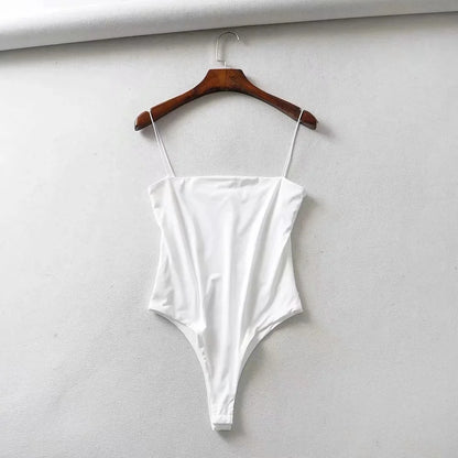 JuliaFashion - Sexy Never See Through White Streetwear Bodysuits