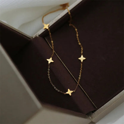 JuliaFashion-Mini Star Gold Choker Necklace