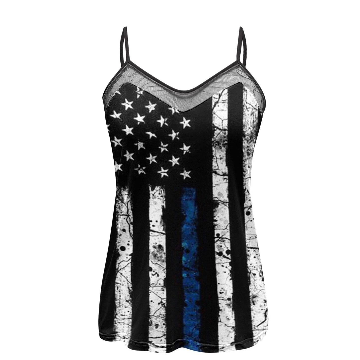 JuliaFashion-Independence Day American Flag Cami Tops