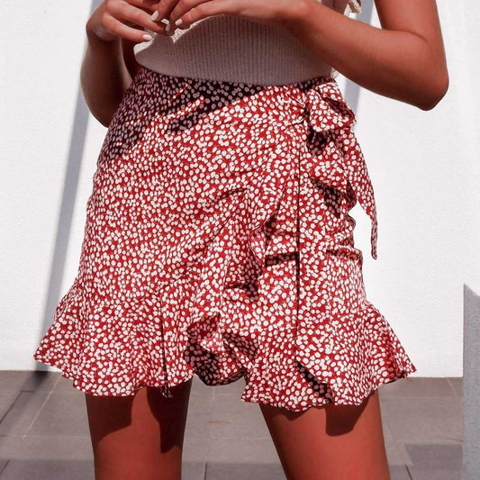 JuliaFashion - 2024 Versatile Pleated Bandage Short Skirt