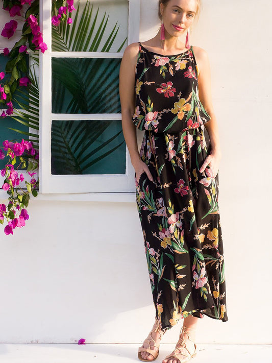 JuliaFashion-Hot Hot Hot Floral Print Midi Dress