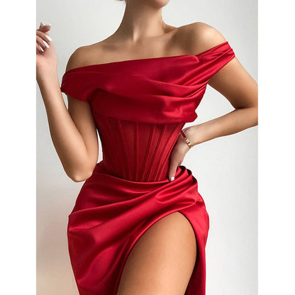 JuliaFashion - 2024 Women Robe Summer Sexy Dress Evening Club Night Dresses