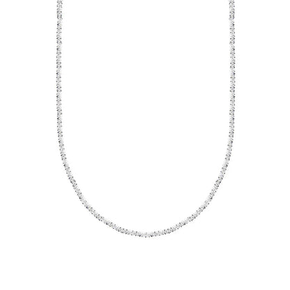 JuliaFashion - 2024 Sparkling Silver Clavicle Chain Necklace