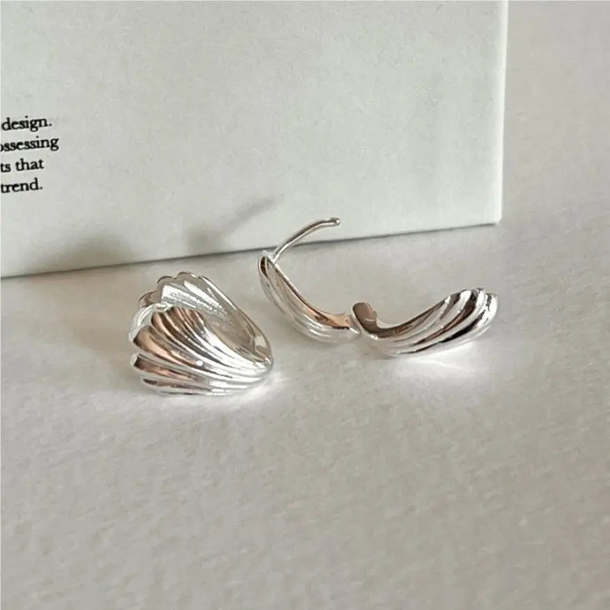 JuliaFashion - 2024 Sea Shell Conch Stud Earrings