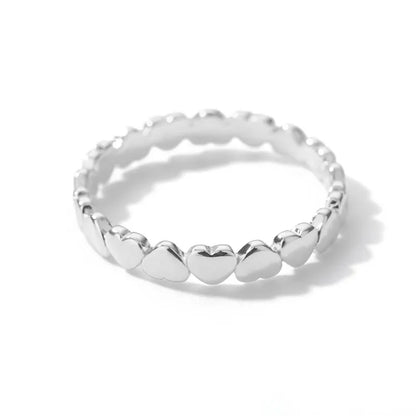 JuliaFashion - 2024 Vintage Heart Stainless Steel Ring