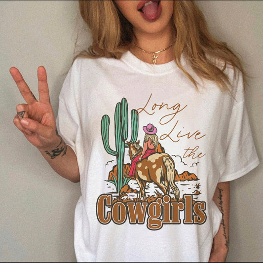 JuliaFashion - 2024 Women's T-shirt Western Cowboy Cartoon Letter Print Funny Cute Short